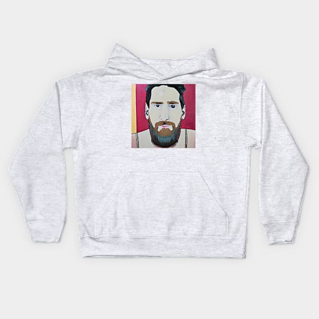 My idol  Messi Kids Hoodie by bogfl